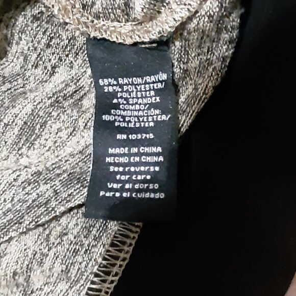 Zac & Rachel Soft Knit Polyester Rayon Long Sleeve, Scoop Neck Tunic Top, EUC - Picture 3 of 6